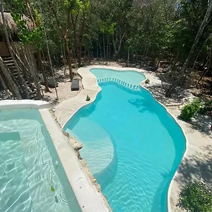 *** Camping Aldea Maya-ha Con Cenotes Mexique